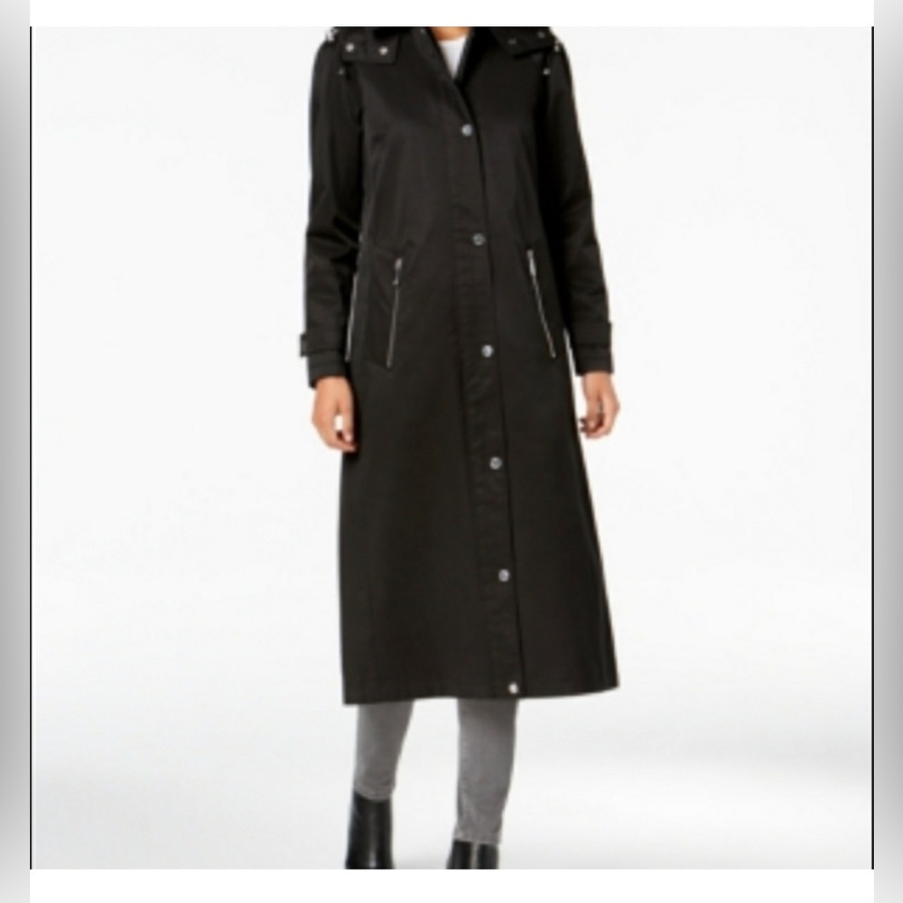 Calvin Klein Hooded A-Line Raincoat XS - Picture 2 of 12